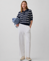 Striped Cotton Knit Polo