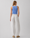 Linen Cotton Barrel Leg Pants