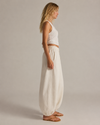 Linen Barrel Leg Pants